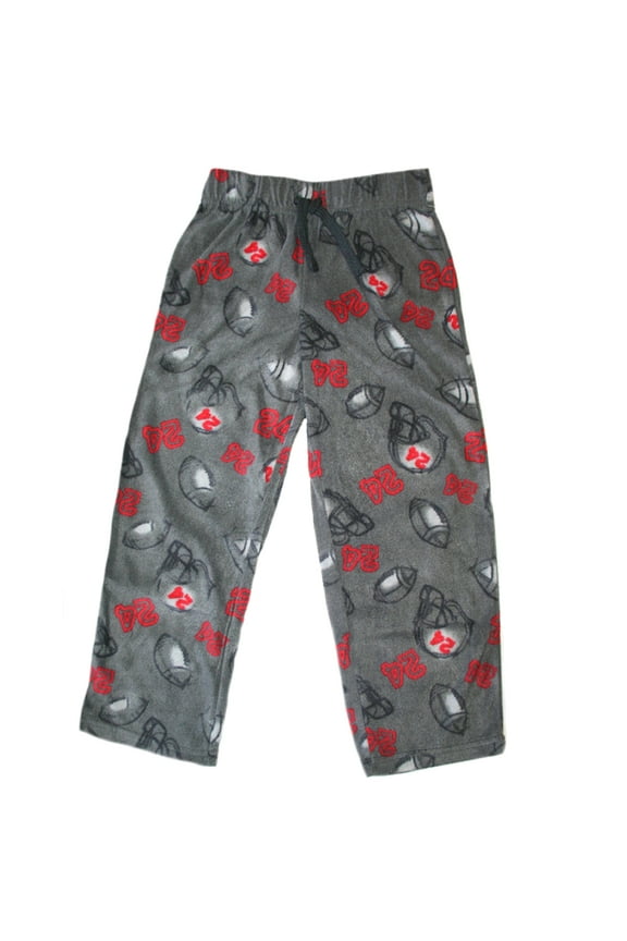 Little Boy's Football Microfleece Lounge Pants Size: XXS (4-5)