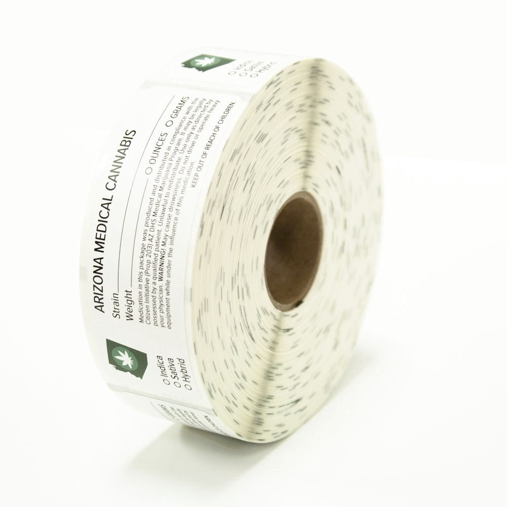 Arizona Medical Cannabis Rx Direct Thermal Compatible Labels - Walmart.com