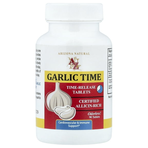 Arizona Natural Garlic Time, 90 Tablets (600 mg per Tablet)