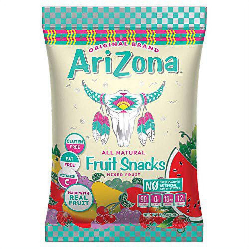 Arizona Original Fruit Snacks, Gluten Free Mixed Fruit Gummy Chews, 5