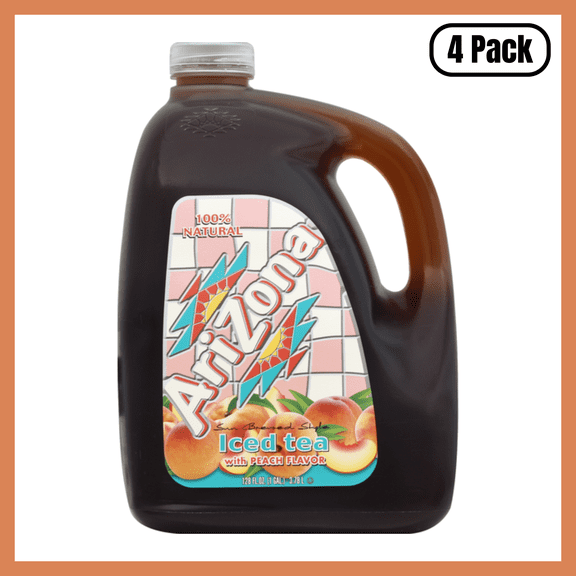Arizona Peach Tea, 128 fl oz Bottle