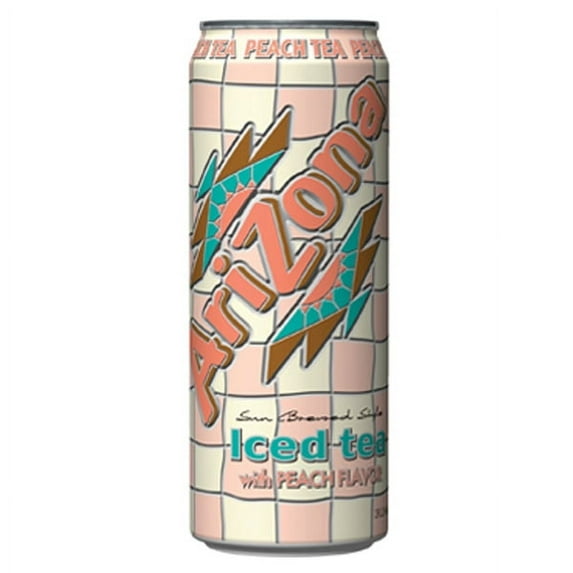 Arizona Peach Tea 23 Oz Can Pack of 24