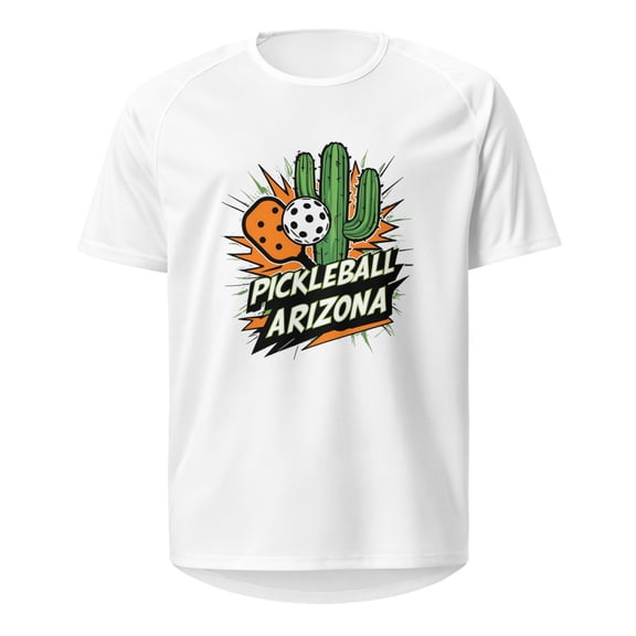 Arizona Pickleball Passion Mens / Womens Unisex pickleball sports jersey (White, L)