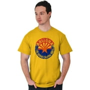 Arizona Pride Illustrated State Flag Men's Graphic T Shirt Tees Brisco Brands S