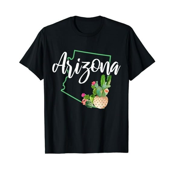 Arizona Pride State Map Cactus Vintage Arizona T-Shirt