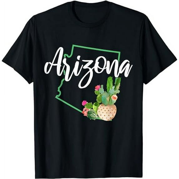 Arizona Pride State Map Cactus Vintage Arizona T-Shirt