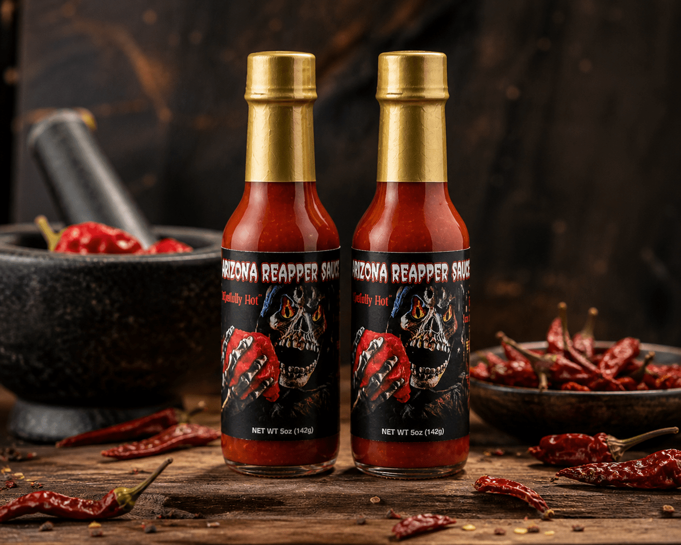 Arizona Reapper Hot Sauce, Extra Hot with Flavor, 1.9 oz