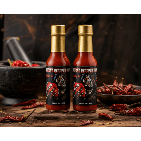 Arizona Reapper Hot Sauce, Extra Hot with Flavor, 1.9 oz