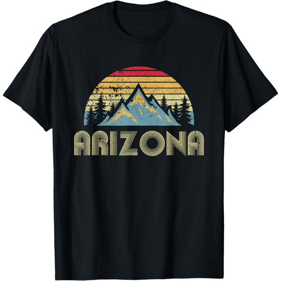 Arizona - Retro Vintage Mountains Nature Hiking T-Shirt
