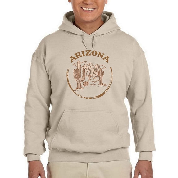 Arizona Rubber Seal Stamp Hoodie Men -Image by Shutterstock, Male Medium
