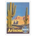 thumbnail image 1 of Arizona - Santa Fe Railroad - Vintage Railroad Travel Poster by Don Perceval c.1950s - Bamboo Fine Art 290gsm Paper Print (Unframed) 24x32in, 1 of 4