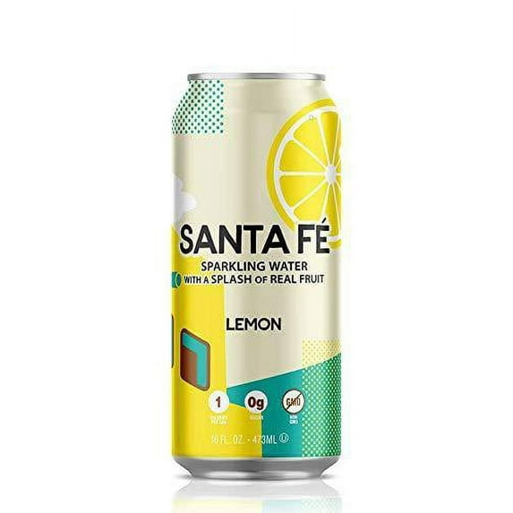 Arizona Santa Fe Sparkling Water, Lemon, 16oz (Pack of 12)