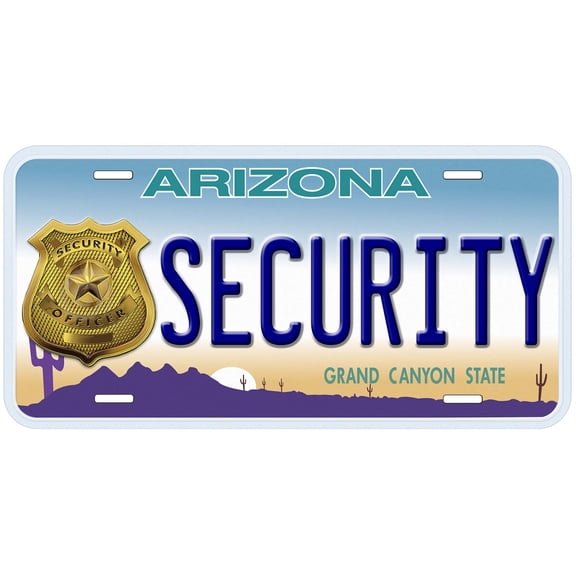 Arizona Security Novelty Car Auto License Plate