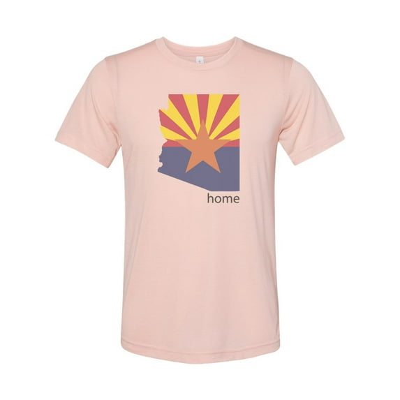 "Arizona Shirt, Arizona Is Home, AZ Tee, Soft Bella Canvas, Sublimation, Arizona Tee, I'm From Arizona, AZ Shirt, Arizona Native, Unisex T, Peach, LARGE"
