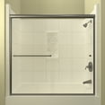 thumbnail image 1 of Arizona Shower Door ET16657BNCLL 57.38 x 66 in. ETE Euro Tub Enclosure Shower Door with Showerhead Left - Brushed Nickel, 1 of 6