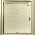 thumbnail image 1 of Arizona Shower Door LSER5470BNCLR 70.38 x 54 in. Leser Lite Euro Enclosure Shower Door with Showerhead Right - Brushed Nickel, 1 of 1