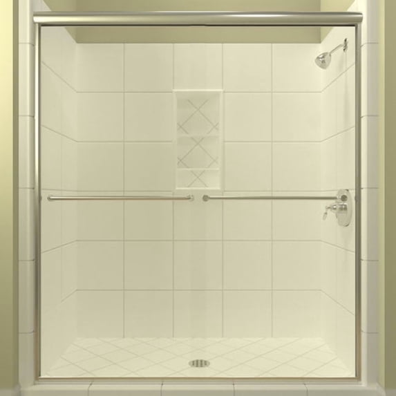 Arizona Shower Door LSER6060CHCLT 60.38 x 60 in. Leser Lite Euro Enclosure Shower Door - Chrome
