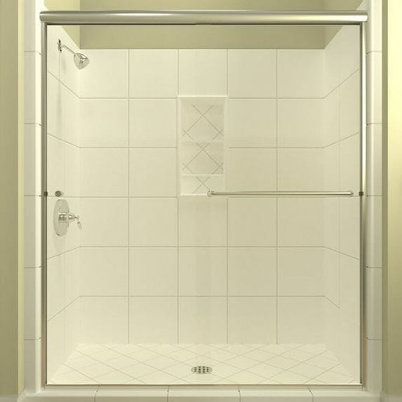 Arizona Shower Door ES17270CHCLR 70.38 x 72 in. ESE Euro Enclosure Shower Door with Showerhead Right - Chrome