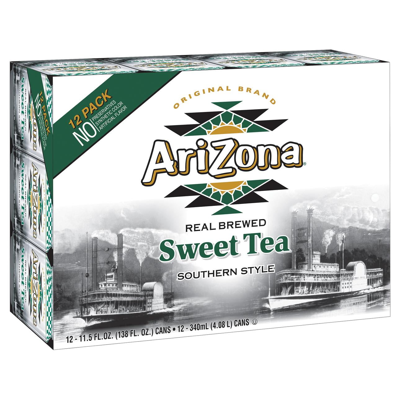 Arizona Southern Style Real Blend Sweet Tea, 11.5 Fl. Oz., 12 Count