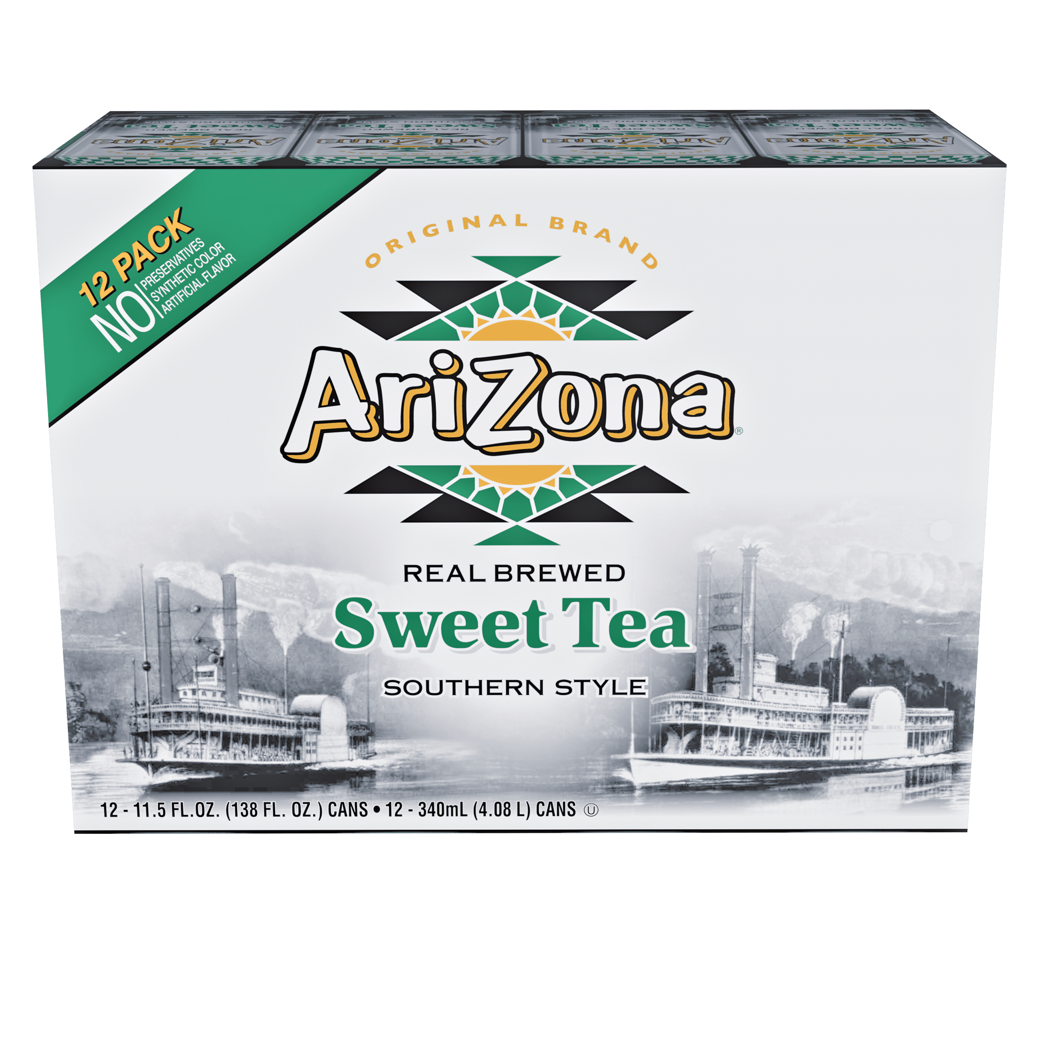 Arizona Southern Style 11.5 fl oz Sweet Tea, Pack of 12 Cans