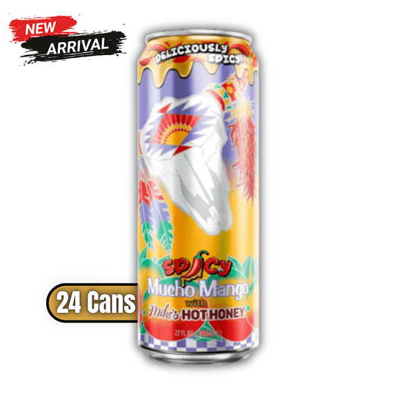 Arizona Spicy Mucho Mango Juice Cocktail, 22 fl oz Cans, 24 Pack