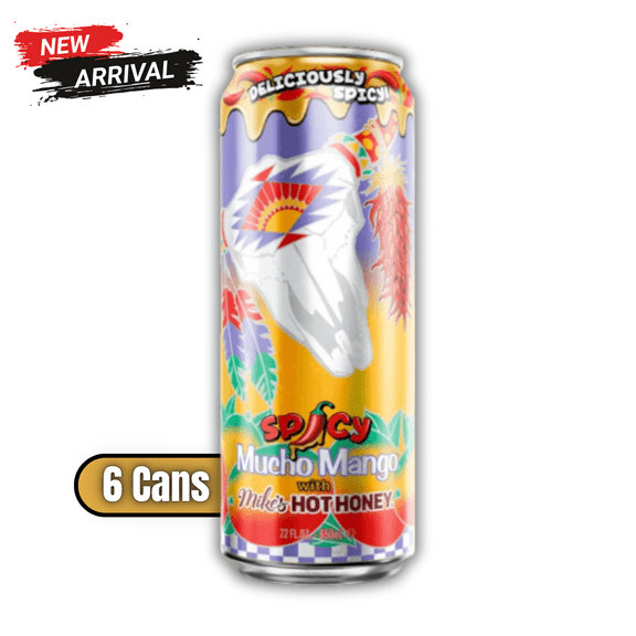 Arizona Spicy Mucho Mango Juice Cocktail, 22 fl oz Cans, 6 Pack