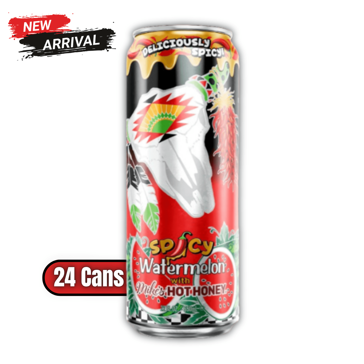 Arizona Spicy Watermelon Juice Cocktail, 22 fl oz Cans, 24 Pack