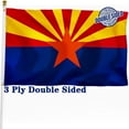 thumbnail image 1 of Arizona State Flag 3x5 ft, 3 Ply Double Sided Polyester, AZ Flag with Vibrant Print/4 Rows Hemming/Brass Grommets, 1 of 6