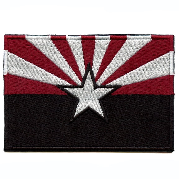 Arizona State Flag Patch Sports Embroidered Iron On