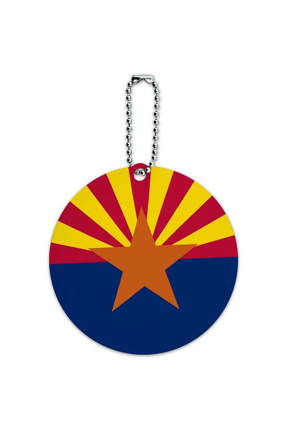 Round Luggage ID Tag Card for Suitcase or Carry-On