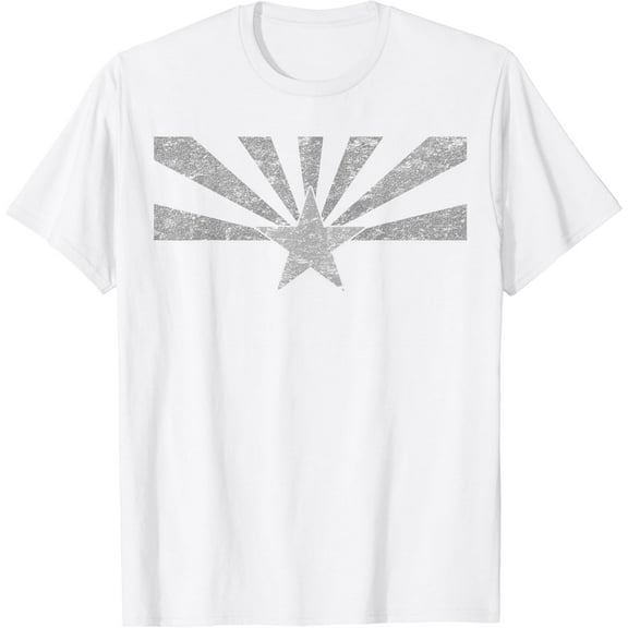 Arizona State Flag T-Shirt Distressed Vintage AZ Flag Print T-Shirt100% cotton