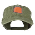 thumbnail image 1 of Arizona State Map Embroidered Washed Cotton Cap - Olive Green OSFM, 1 of 5