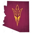 thumbnail image 1 of Arizona State Sun Devils 12" Logo State Sign, 1 of 2