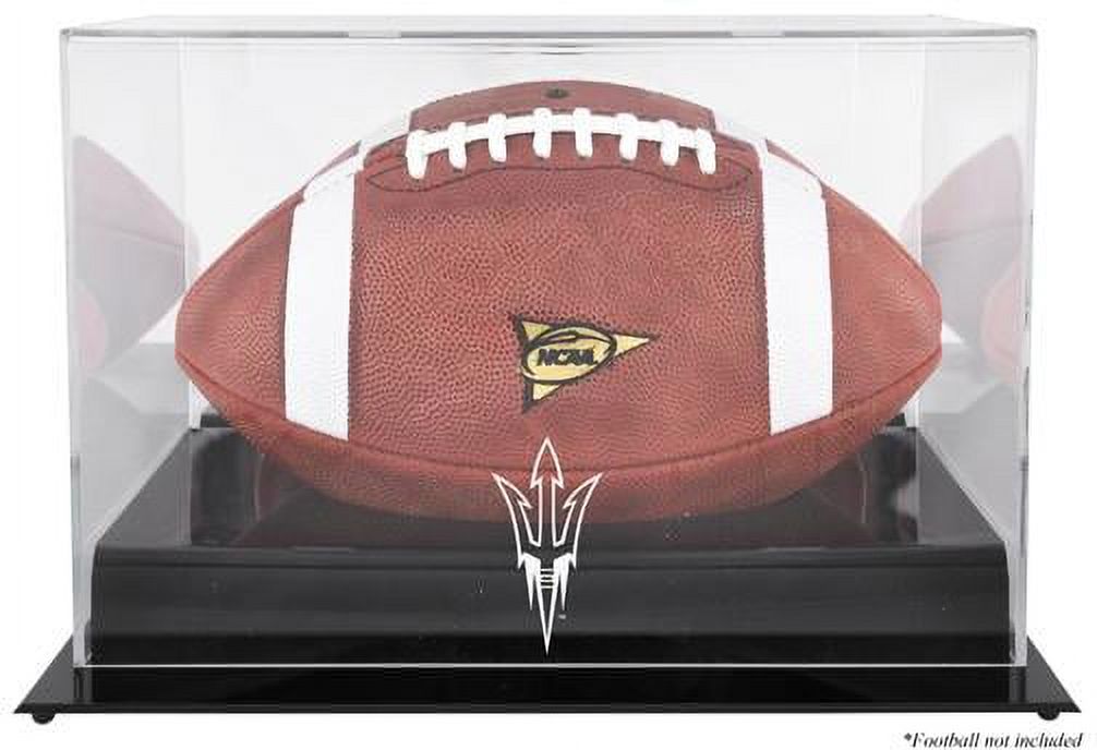 Arizona State Sun Devils Black Base Logo Football Display Case with Mirror Back