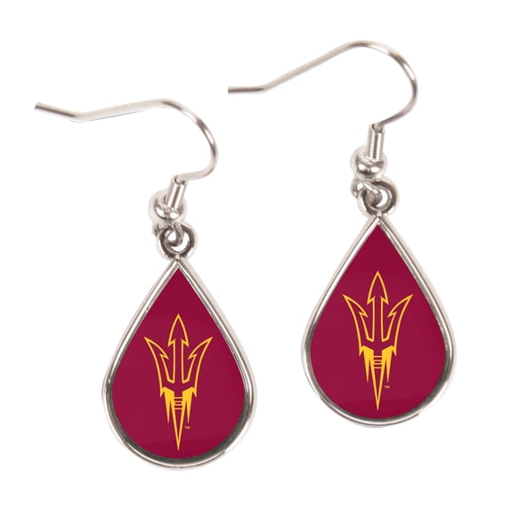 Arizona State Sun Devils Earrings Tear Drop Style