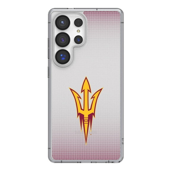 Arizona State Sun Devils Linen Logo Galaxy Clear Case