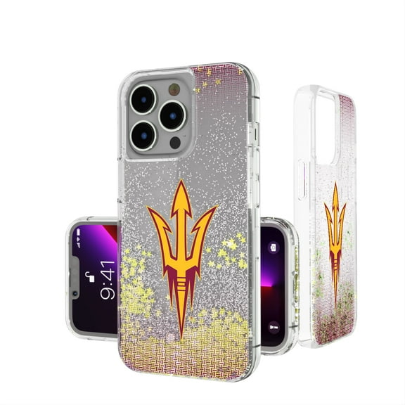 Arizona State Sun Devils Linen Logo iPhone Glitter Case