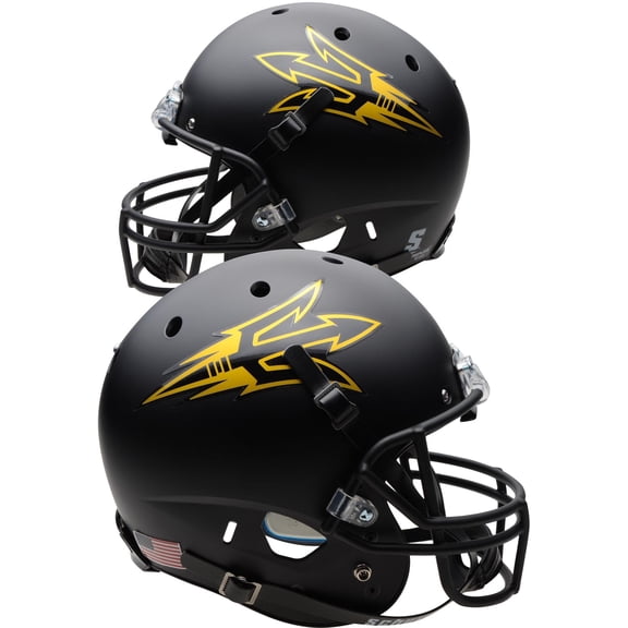 Arizona State Sun Devils Schutt Black Matte Replica Football Helmet - Fanatics Authentic Certified