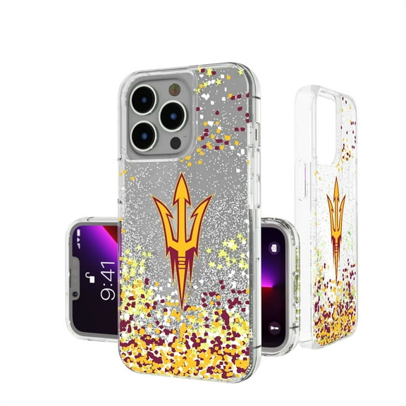 Arizona State Sun Devils iPhone Glitter Confetti Design Case