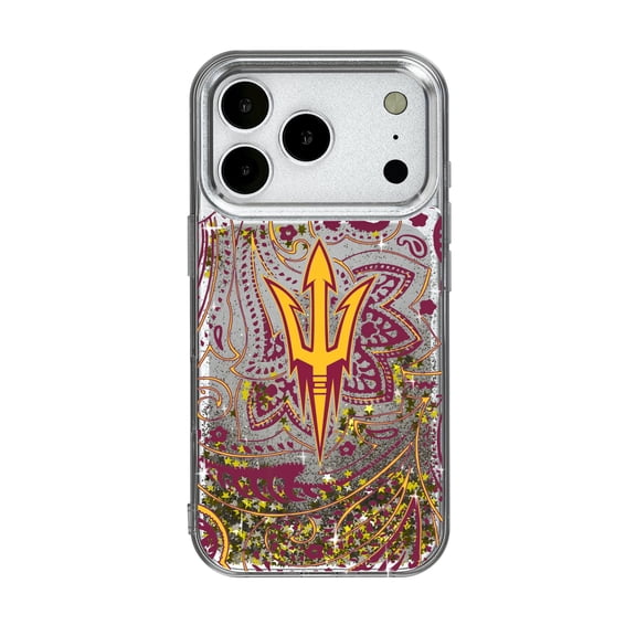 Arizona State Sun Devils iPhone Glitter Paisley Design Case