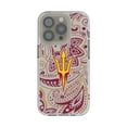 thumbnail image 1 of Arizona State Sun Devils iPhone Paisley Design Clear Case, 1 of 7