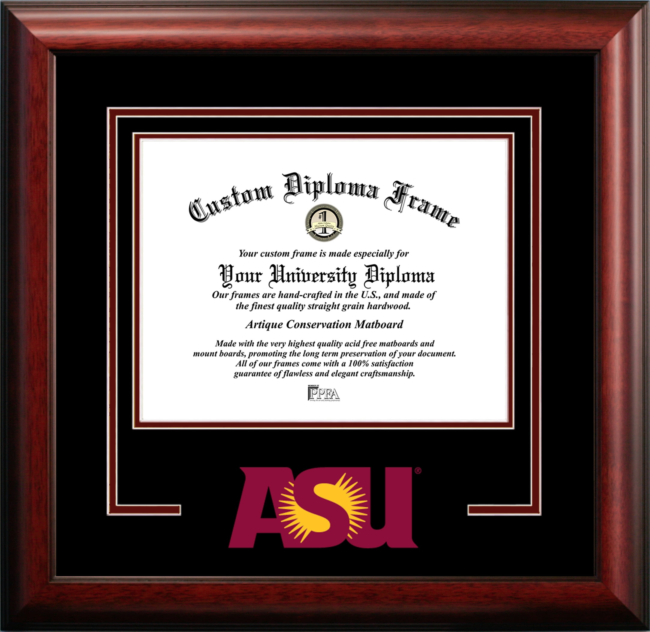 Arizona State University 8.5" x 11" Sun Devils Spirit Diploma Frame
