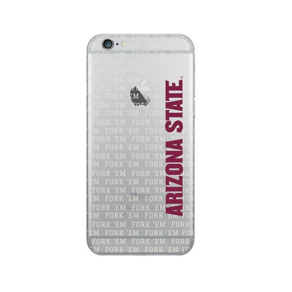 Arizona State University Clear Phone Case, Spirit V1 - iPhone 6/6s/7/8 Plus