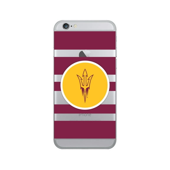 Arizona State University Clear Phone Case, Stripes V1 - iPhone 6/6s/7/8 Plus