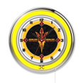 thumbnail image 1 of Arizona State 19" Neon Clock with Pitchfork Logo, 1 of 2