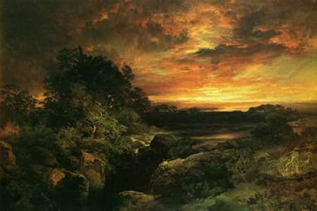 Arizona Sunset Near The Grand Canyon Canvas Art - Thomas Moran (24 x 36)