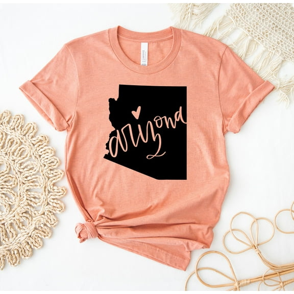 Arizona T-shirt Desert Shirt State Tee Az Pride Top Family Travel Lover Home Gift Cactus Scene Women