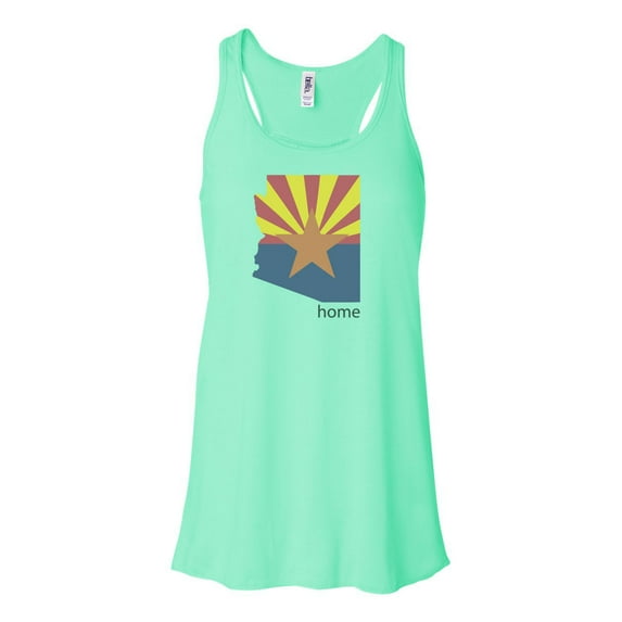 "Arizona Tank, Arizona Is Home, Womens Arizona Shirt, Soft Bella Canvas, Sublimation, Arizona Tee, I'm From Arizona, AZ Shirt, AZ Racerback, Mint , EXTRA SMALL"