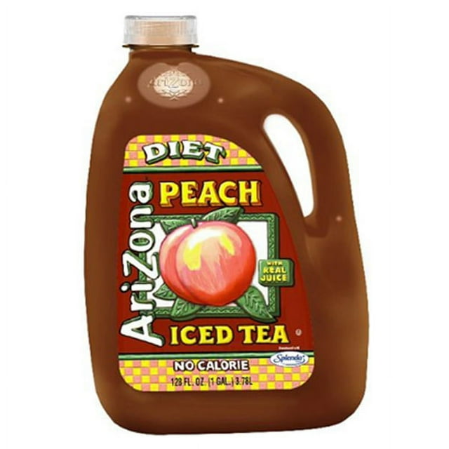 Arizona Tea Diet Peach Tea 128 Oz Gallon Pack of 4 - Walmart.com