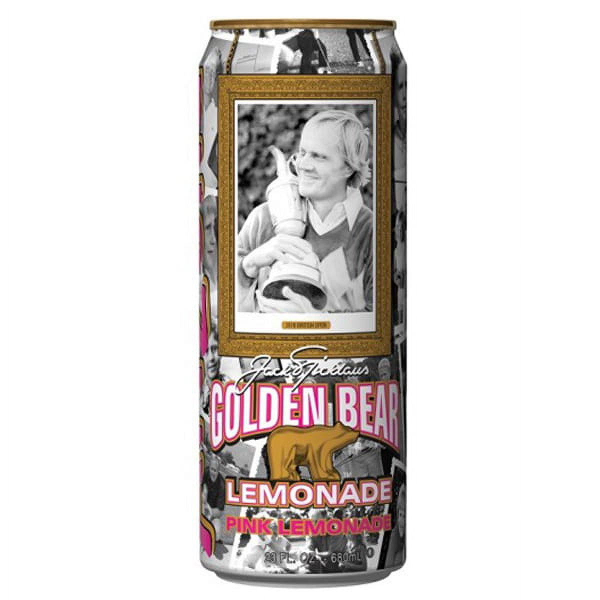 Arizona Tea Golden Bear Pink Lemonade 23 Oz Big Cans Pack of 24